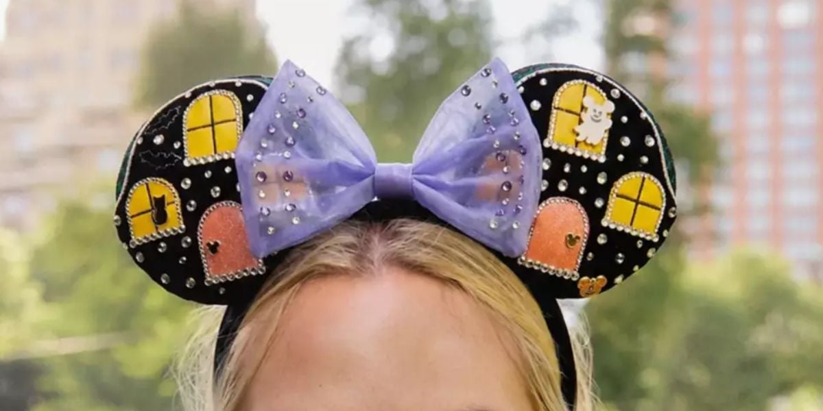 Minnie Mouse Halloween ear headband by Baublebar