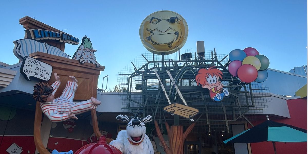 Little Nemo characters and signage at Universal’s Islands of Adventure.